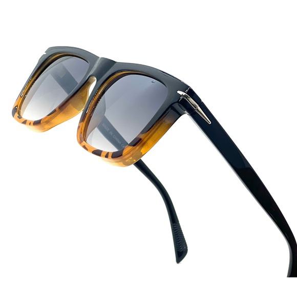 Square Sunglasses Tortoise Frame Designer Fashion Outdoor Beach‎ Hip Hop Trendy - Picture 1 of 5